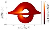 Image of a Novikov-Thorne disk around an extremal Kerr black hole